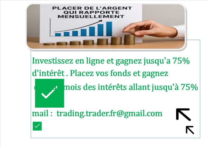 Avis aux amoureux du trading -✅ je forme et je désire un contrat qui vous